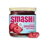 Smash Foods Raspberry Jam | Low-Calorie, No Sugar Added Keto Jam with Upcycled Fruit & Chia Seeds | Vegan, Paleo Superfood Fruit Spread (1 Jar)