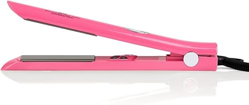 Brilliance New York - Plancha plana de titanio Pro Diamond de 1 pulgada - Plancha y rizador de pelo 2 en 1 - Placas iónicas antiestáticas y sin