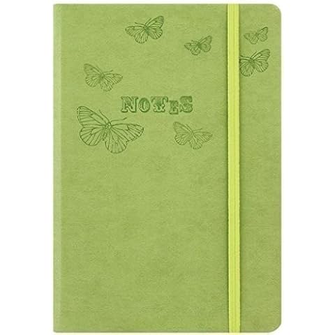 Easynote A4 Green Butterflies Notebook 200 Lined 80gsm Pages Cover