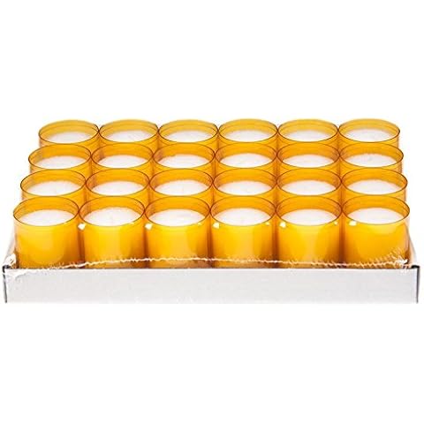 Sovie Refill Kerzen 24 orange Teelichter Cover