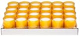 Sovie Refill Kerzen 24 orange Teelichter mit extra Langer Brenndauer (24h) für Feiern/Party/Gastronomie