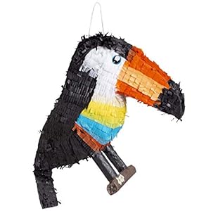 Boland Pinata Tukan, 52590, afmeting 53 x 38 cm, karton, slag-piñata, verjaardag, themafeest, feest, kinderverjaardag…