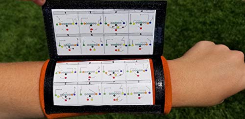 Image of Y23 - Football Wristbands - Wrist Coach - QB Wristband - Football Play Wristbands - Playbook Wristband