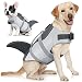 AOFITEE Dog Life Jacket Pet Safety Vest, Adjustable Dog Lifesaver Ripstop Pet Life Preserver with Rescue Handle for Small Medium and Large Dogs (Grey Shark, M)
