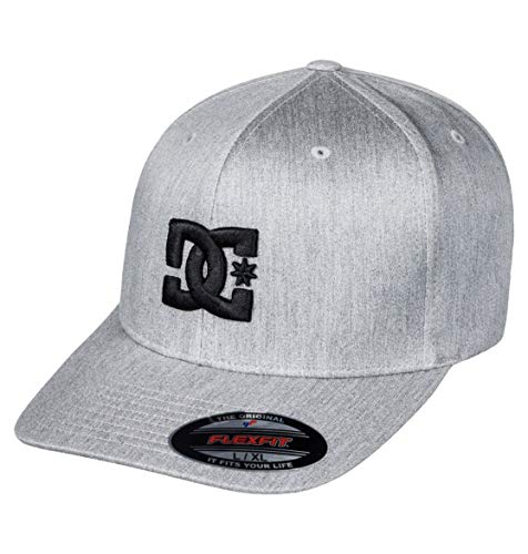 DC Shoes Capstar TX-Casquette Flexfit pour Homme, Gris (Castlerock), S (Taille Fabricant : S/M)