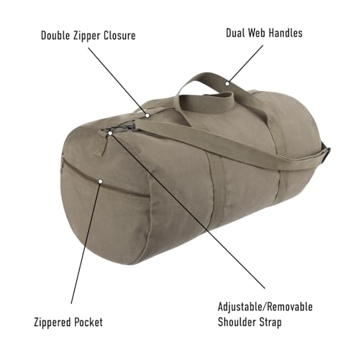 Rothco 22245: Midnight Camo Canvas Shoulder Duffle Bag - Image 3