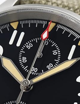 TACTICAL FROG Militado askeri kronograf saatler 39mm safir kristal