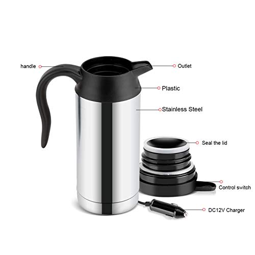 Flexman Tetera Eléctrica de Viaje 750ml Acero Inoxidable miniatura 7