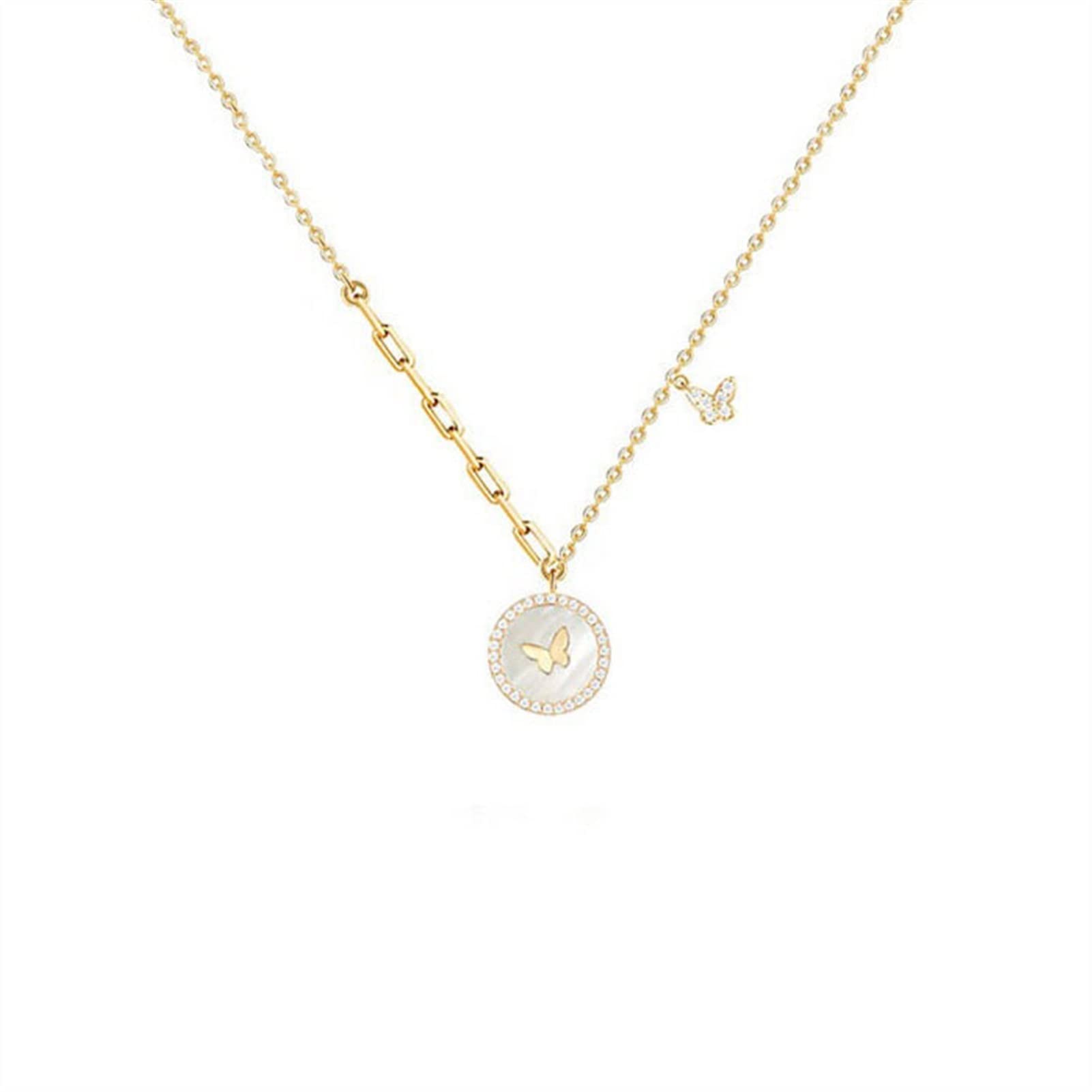 Colliers pendentif collier papillon en argent 925 fin
