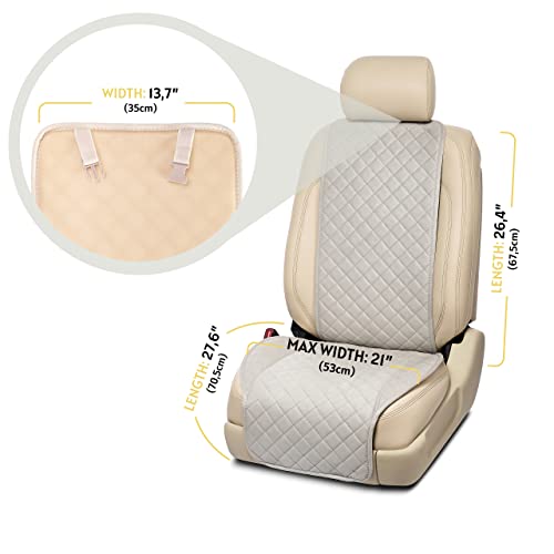 Ivicy Suede Car Seat Cover For All Seasons Soft & Breathable Front Premium Covers With Non-Slip Protector Universal Fits Most Automotive, Van, Suv, Truck - 1 Unit #TOP5