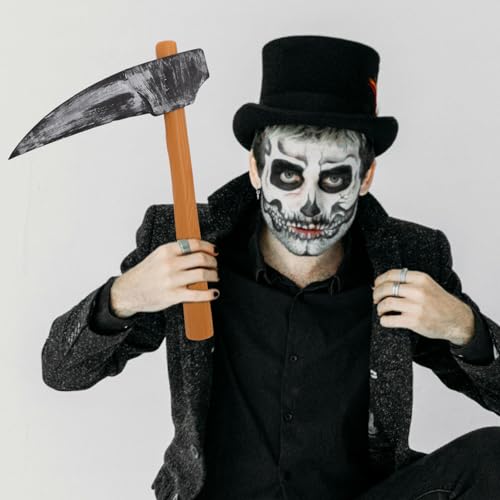 MAGICLULU Pickaxe Prop Halloween Realistic Prop Fake Foam Props Halloween Fake Weapo Toy Halloween Party Butcher Costume Accessories - Image 9