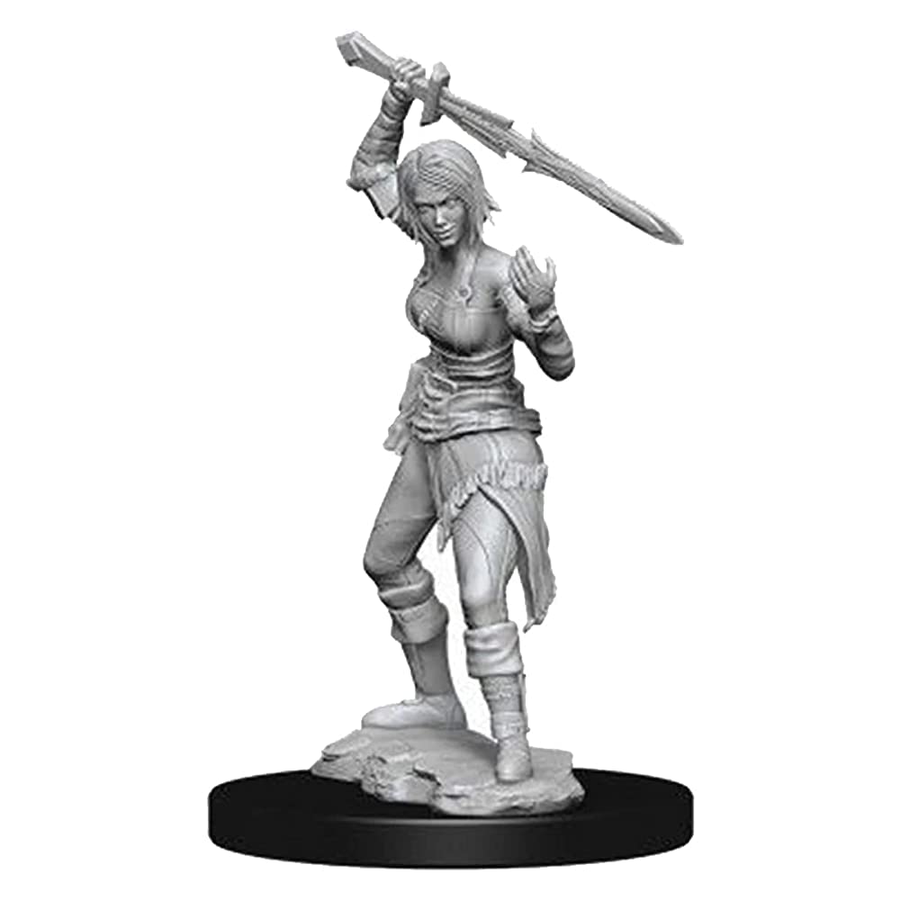 WizKids/NECA D&D Icons Of The Realms - Figura Premium Halfling Fighter Femmina, Confezione Da 6 Unità