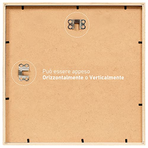 White Wood Square Picture Photo Frame,Compatible with 30x30cm without mat and 20x20cm with mat images for Wall Mounting In Living Room Bedroom,Gallery,Set of 4 - Image 3