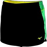 Mizuno Running Women's Mustang Sunset SQ 4.0 Shorts, Black/Columbia, X-Large