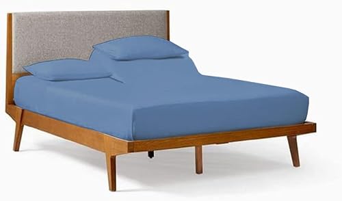 Miniatura 4 de SplitTop King (ajustable, parte superior flexible tamaño King) 100% algodón egipcio, color gris oscuro sólido, 800 hilos, tejido satinado, juego de