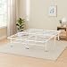 Naomi Home idealBase Heavy-Duty Noise-Free 14 Inch Platform Bed Queen/White