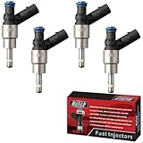 MACAX Set of 4 Fuel Injectors 06F906036A FJ856 Replacement Compatible with Audi A3 A4 Quattro TT Volkswagen Eos GTI Jetta Passat 2005 2006 2007 2008 2.0L L4 - Replaces 0261500020 62800