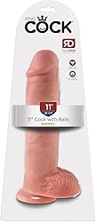 Pipedream King Cock 11 inch Cock with Balls-Flesh Dildo - 1 Unidades