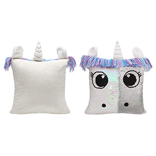 Basumee Federa per Cuscino con Unicorno con Corno