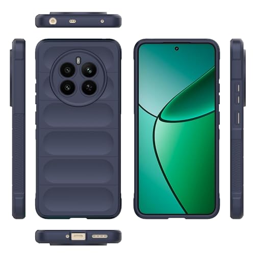 Image of Glasgow Liquid Silicone Back Case Cover Compatible with [ Realme P1 5G ] Back Case Cover |Premium Finish | Luxury | Soft Style | Camera Protection | Sapphire Blue