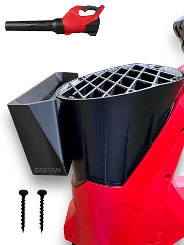 Leaf Blower Wall Mount for Milwaukee M18 Fuel - Compatible with 3017-20 & 3017-21 - Leaf Blower Wall Mount Holder Bracket for Garage Storage - Easy Installation with Free Screws Included (Black)