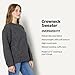 Amazon Essentials (Demi's Pick) Women's Oversized-Fit Faux Mohair Crewneck Sweater, Charcoal Heather, Large