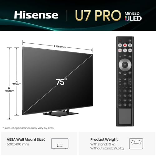 Hisense 75U7Q Pro TV 75" 4K Mini-LED 165Hz - photo 3