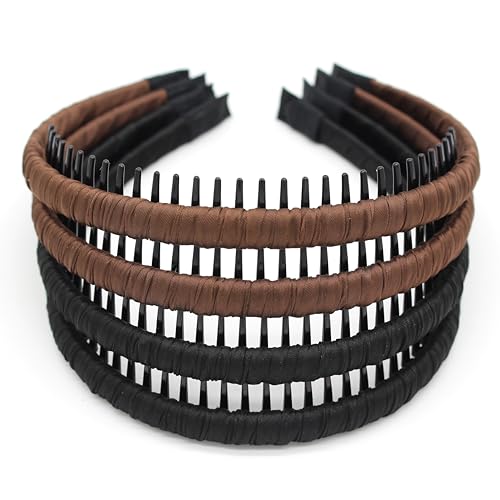 JOBAND Women's hair accessories non slip headband for women hair bands for women's hair Suitable Daily Use,Spa,Parties and Yoga(pack of 4)