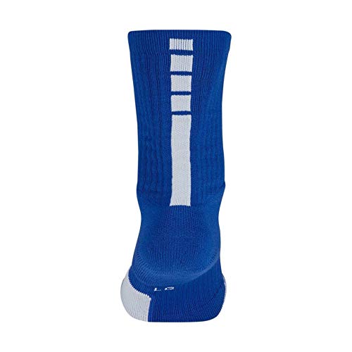 Nike Elite Basketball Crew Socks Large (Fits Men Size 8-12, Women Size 10-13) SX7626-463 Royal, White4