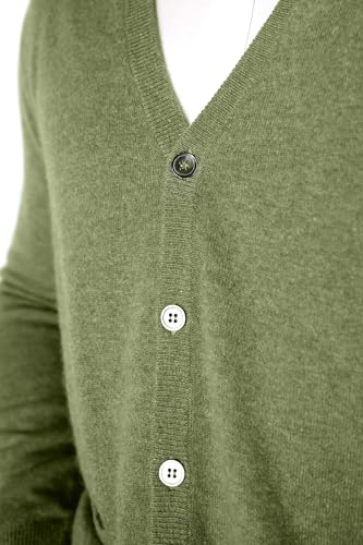 Original Mongolian Pure Cashmere 100%, Men's Cardigan, V-Neck Buttondown, Classic Fit, M-3XL2