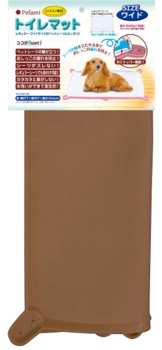 アースペットTK ペファミ トイレマット04 ワイド ブラウン