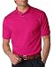 Jerzees 50/50 Men's 5.6 oz. Jersey Polo with SpotShield (Cyber Pink, X-Large)