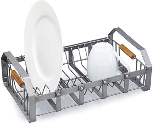 Egouttoir à vaisselle avec porte couverts en inox cuisine récupérateur