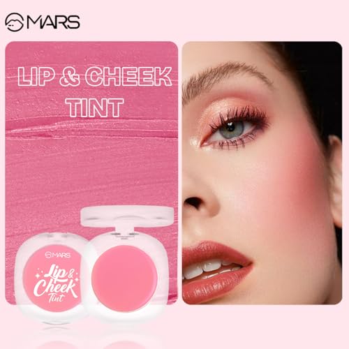 Image of MARS Lip & Cheek Tint for Bold Pop Color (2.8 gm) (03-Cinnamon Glow - Support Your Growth) | Demi Matte Finish | Dual Function | Buildable High Pigmentation | Long-Lasting Color | Weightless Wear