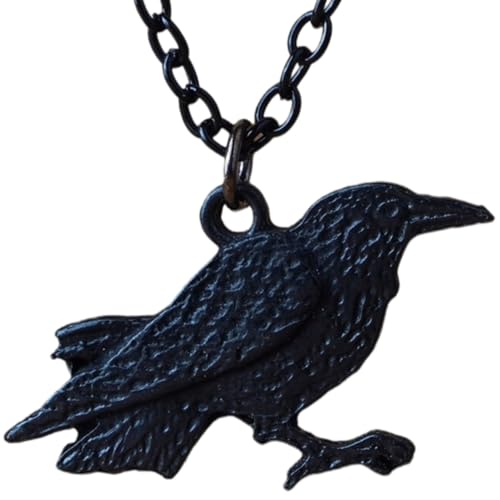 925 Sterling Silver Raven Necklace – Huginn & Muninn Odin Pendant with Black Onyx & Runes – Handmade Norse Viking Jewelry for Men & Women – Spiritual Crow Symbol Gift