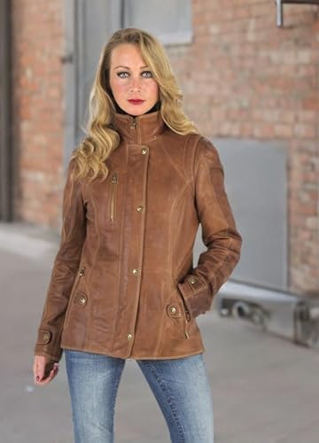 Womens Professional Coat Style Lambskin Leather Jacket4