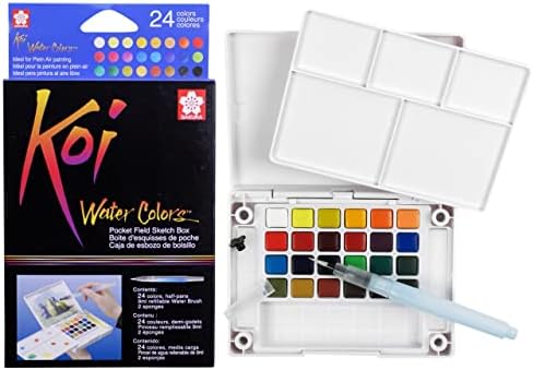 KOI Watercolors Field Box Set of 24 Colors