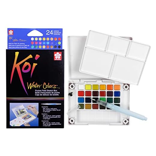 KOI Watercolors Field Box Set of 24 Colors