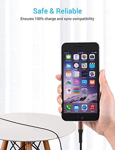Short iPhone Charger Cable (2pack) 1ft for Apple MFi Certified, Short Lightning Cable 1 Foot 12inch USB Cord for iPhone 11/11Pro/11Max/X/XS/XR/XS Max/8/7/6/5S/SE/iPad Mini Air (Brown) - Thumbnail 7