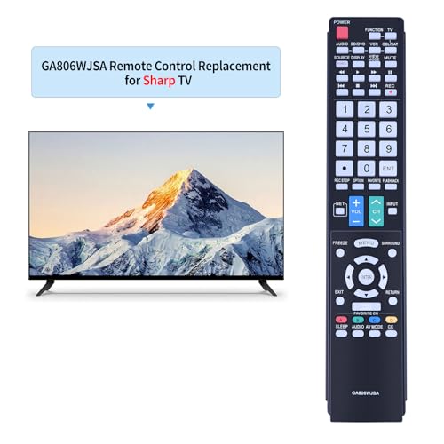 Télécommande GA806WJSA compatible Sharp Aquos remplacement rapide - 2