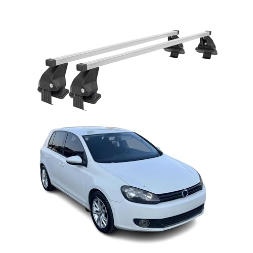 Menabo Barre Portapacchi Portatutto Auto, Compatibili con VW Golf VI 2008-2012...