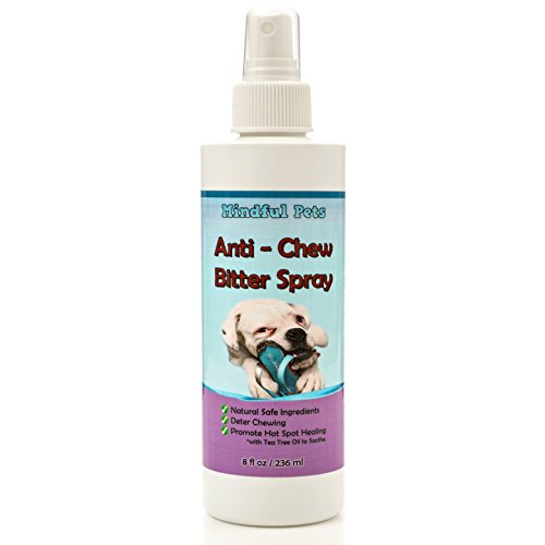 Anti-Chew Bitter Spray for Dogs and Puppies - w/Tea Tree Oil - Best Deterrent Training Solution, 8oz