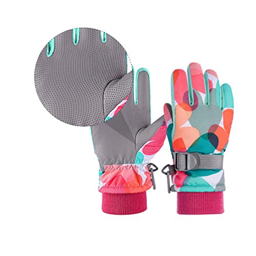 CLISPEED Luvas de Inverno CrianÃ§as Luvas de Esqui Na Neve Luvas ImpermeÃ¡veis â€‹â€‹Luvas TÃ©rmicas