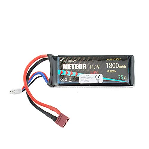 efaso Akku 11,1V 1800mAh Li-Po mit Deans Stecker passend f&uuml;r Amewi Super Mono X