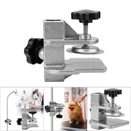 Restokki Hunde Trimmtisch Clamp Metall Hundepflege Tisch Arm H Bar, Hundefriseur Tisch Clamp Hundesalon Tischarm, Clip Halterung Für Die Fellpflege von Hunden Und Katzen (Inner Dia 2.3x2.3cm)