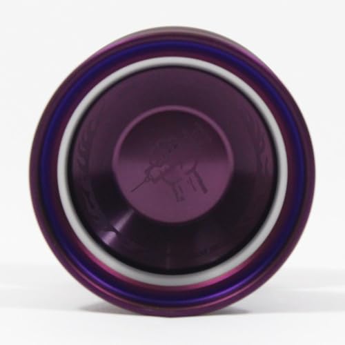 W1LD (Worldwide 1nnovative Leading Design) Adrenaline Yo-Yo - Tri-Material - Blaise Becker Signature YoYo (Purple w/Clear PC Purple Rim Dark Logo)