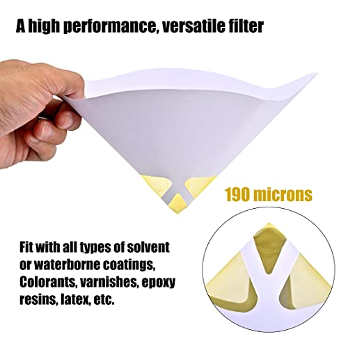 Image of 20 Gravity Spray Gun Filters Fine Mesh,20 190 Micron Filter Paint Strainers | LitKiwi Disposable Gravity Spray Gun Filters Fine Mesh,190 Micron Filter Paint Strainers,the Great Must-have Accessory