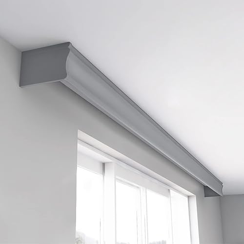 Miniatura 6 de zshine Panel de cortina sin pistas Cenefa decorativa Montaje en techo o pared Personalizar longitud para persianas enrollables, persianas