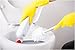 Temples Pride 4 Pack Toilet Bowl Scrubber Brush and Holder with Free Gloves - White Bathroom Bowl Cleaner Toilet Brushes Set with Holders - Eco-Friendly Cleaning