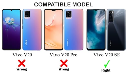 Image of Jkobi Back Case Cover for Vivo V20 SE (Shockproof with Polycarbonate Clear Panel | Professional Black)